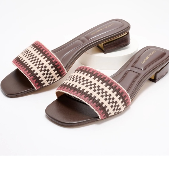 Vince camuto low block heel sandals - patterned - Picture 4 of 4